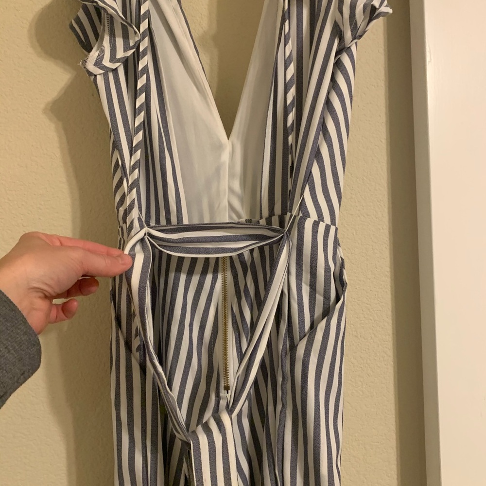 Navy cream romper